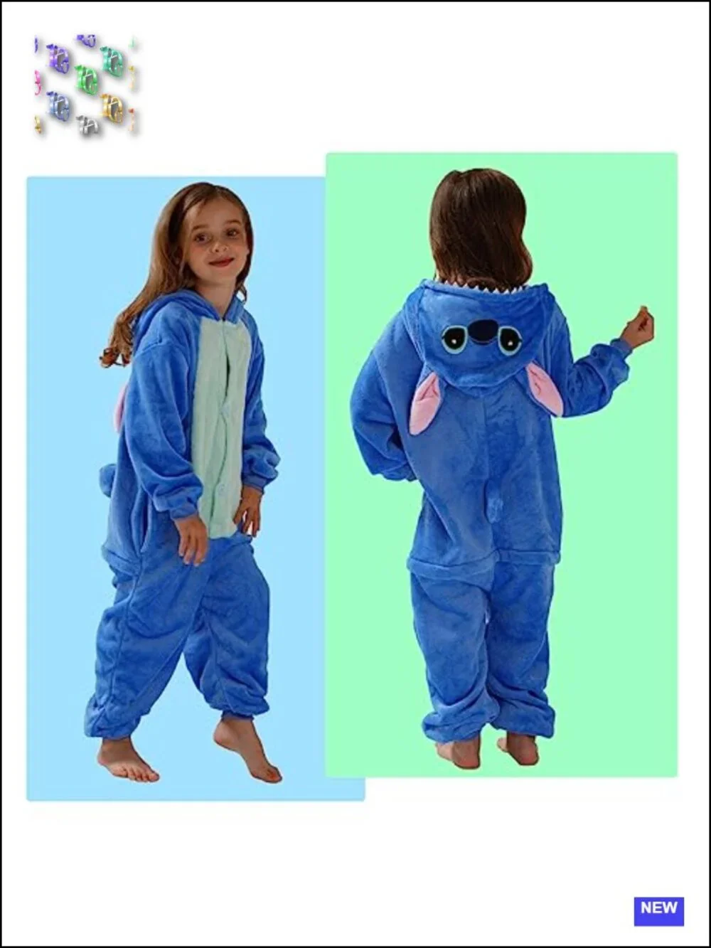 Unisex Flannel Onesie Pajamas with Animal Hood
